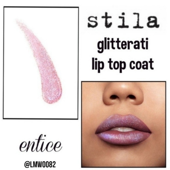 Stila Other - Stila Glitterati Lip Top Coat Entice pink & blue
